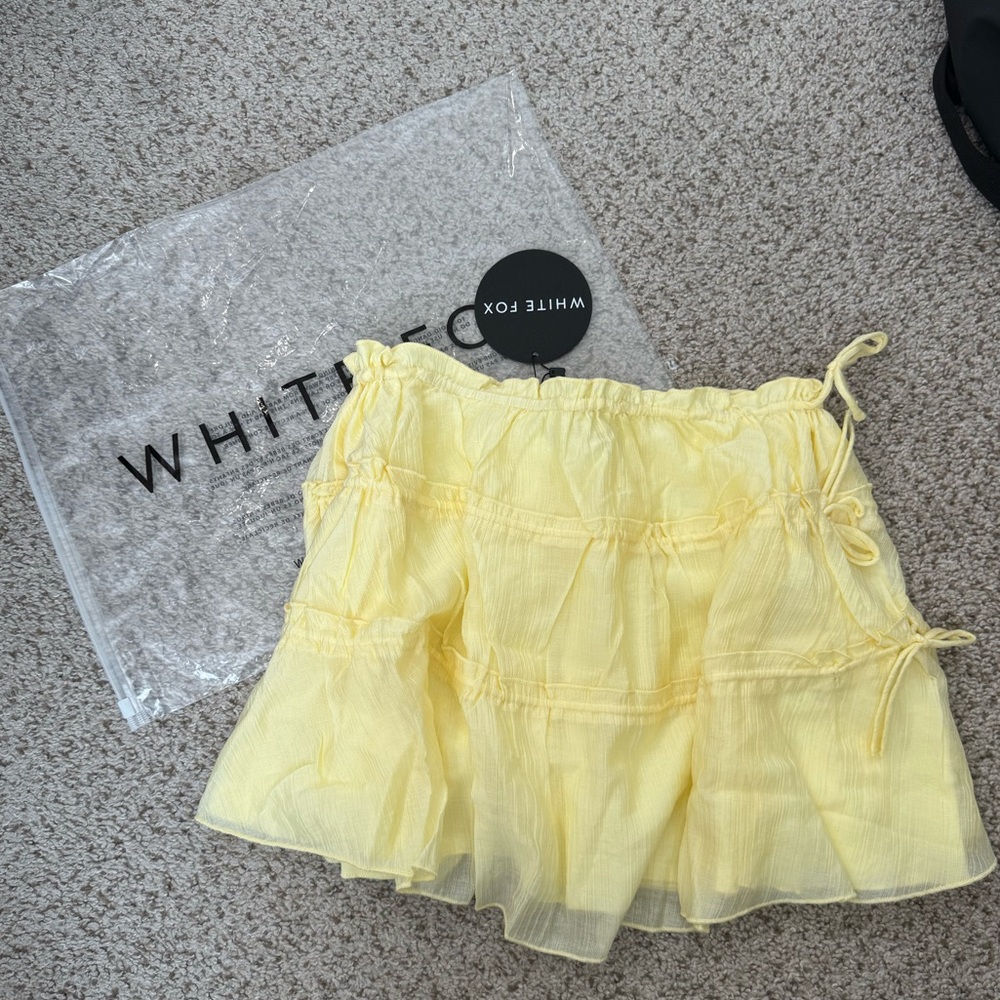 Yellow Ruffle Skirt - Picture 2 of 2